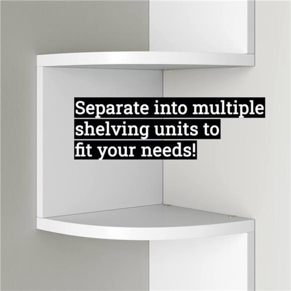 5 Tier Shelves for Wall Storage Decor Floating Wall Mount Livingroom Decor - Picture 5 of 6